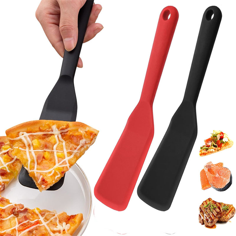 Okonomiyaki Spatula - 1/2 Buah Spatula Silikon Tipis Turner