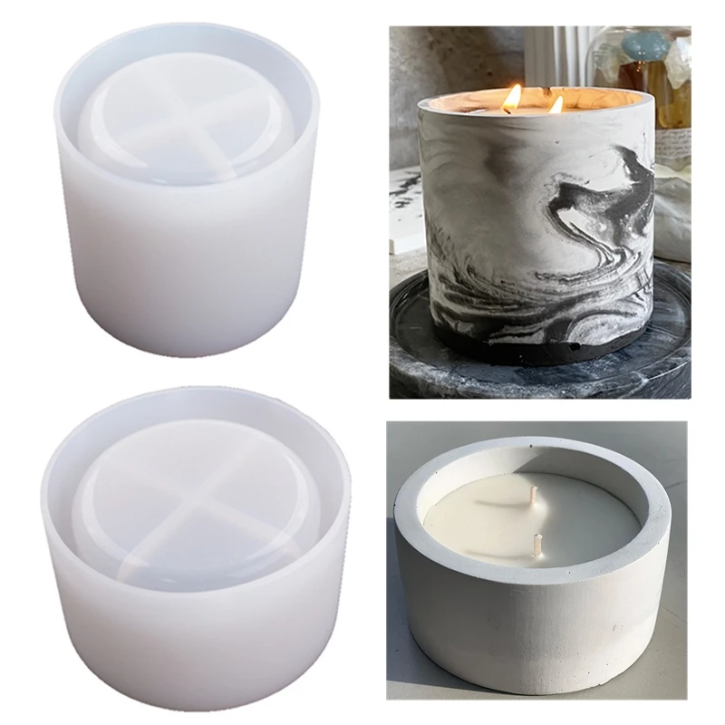 Potsticker Mold - 3 Ukuran Putaran Semen Cetakan Beton
