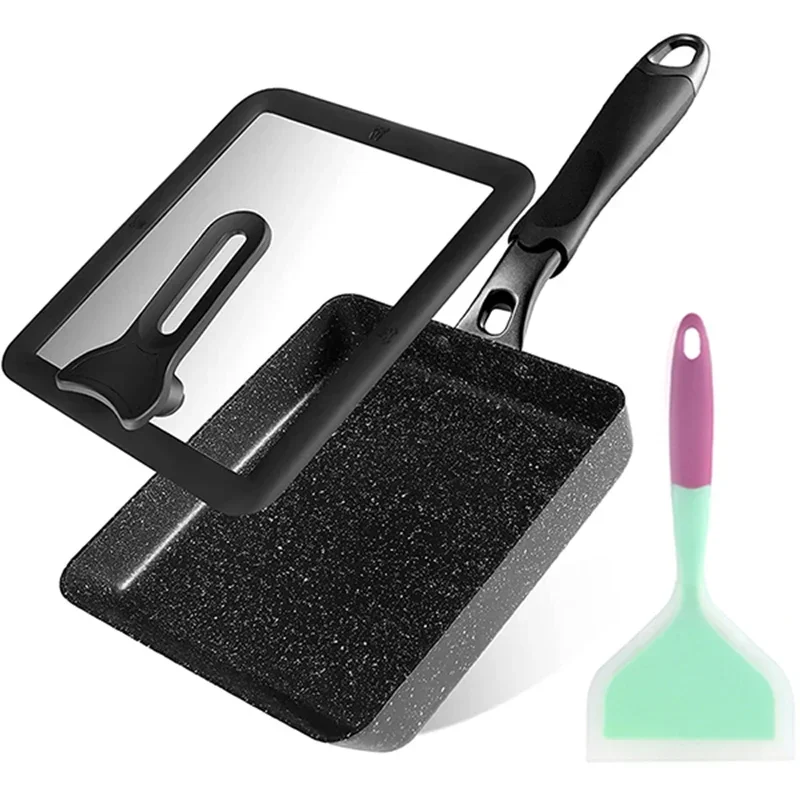 Panci omelet Jepang/panci Tama - Okonomiyaki Spatula ulasan dan harga